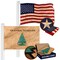 G128 Combo Pack: American USA Flag ToughWeave Series 3x5 Ft Single Sided & An Appeal to Heaven Tea-Stained Flag Double Sided 3x5 Ft Double ToughWeave Pro Series | Both Embroidered Poly, Brass Grommets